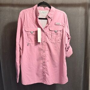 Columbia PFG Bahama™ Women's Long Sleeve Shirt pink women’s M medium NWT